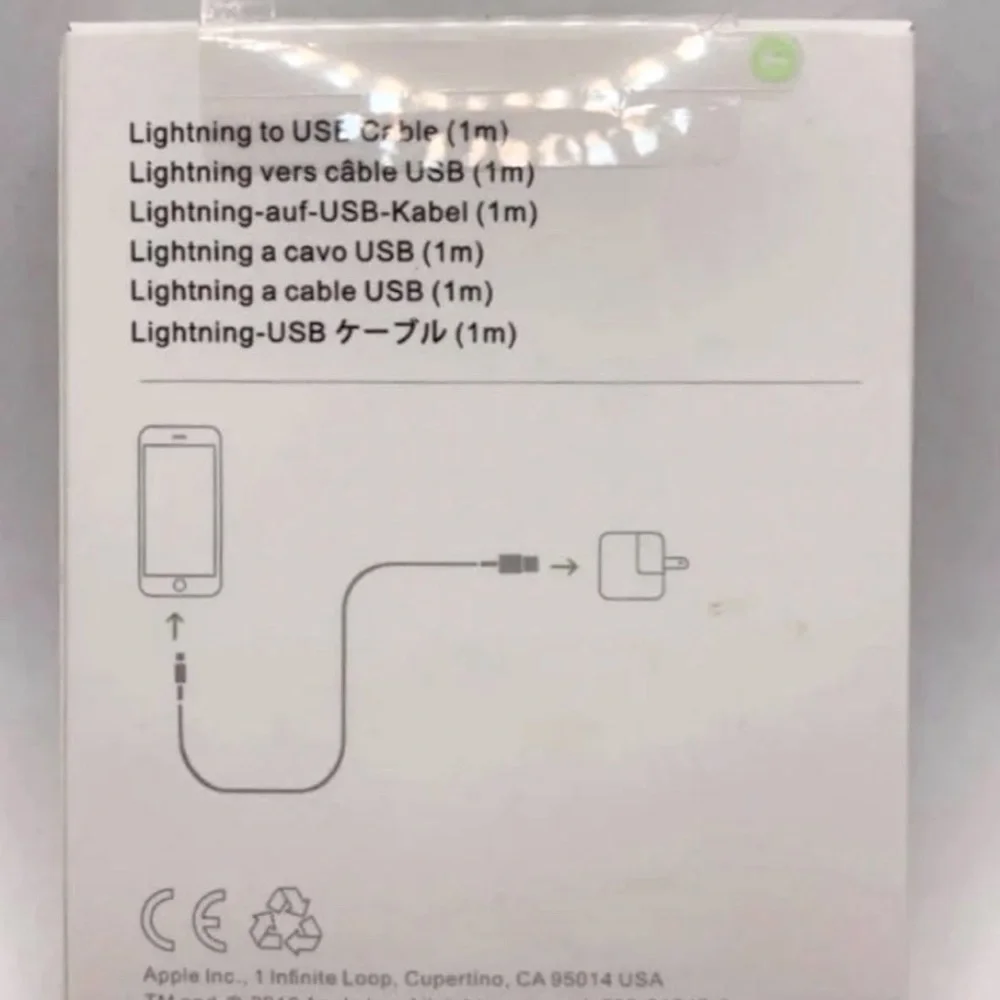 Apple Lightning to USB Cable 1m NWT Shipping the same day